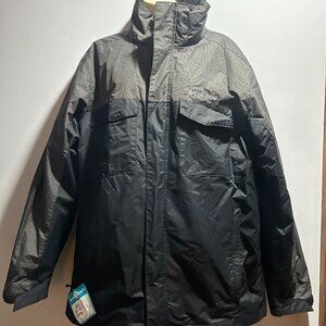 Columbia Interchange Black Ski Jacket Size Large